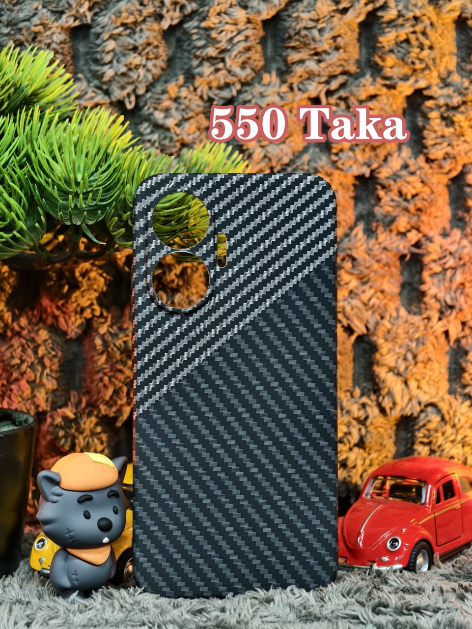 Carbon Fiber Texture Back Cover for Redmi Turbo 4 Pro